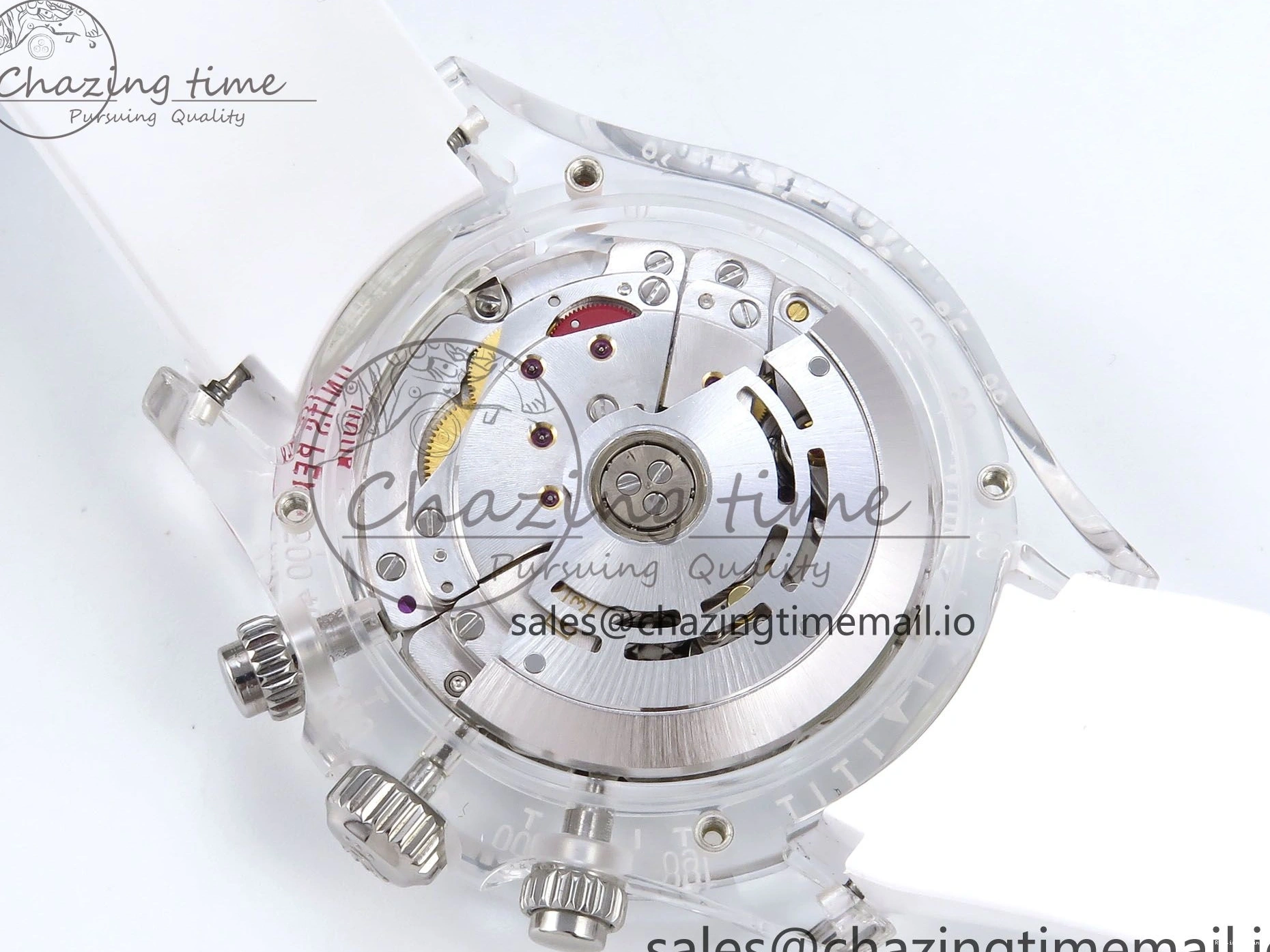 0407 Daytona AET Remould N6F 1:1 Best Edition Meteorite Dial on White Rubber Strap SA TopPick 920